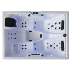 AWT Whirlpool Aussenwhirlpool IN-405 eco Sterling Silver 220x160 grau