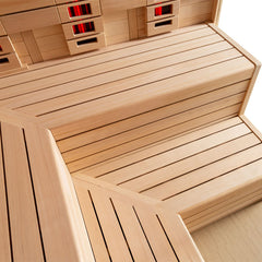 AWT Sauna E1613B-IR Hemlock 200x180 9kW Cilindro