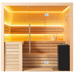 AWT Sauna E1612B Hemlock 200x170 9kW Virta Bi-O