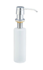 built-in soap dispenser chrome plastic bottle 250ml