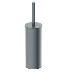 Alonzo Freestanding Toilet Brush with Holder Gunmetal PVD