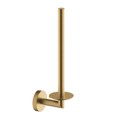 Alonzo spare toilet roll holder brushed brass PVD