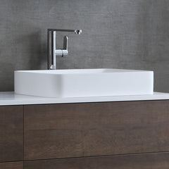 StoneArt Wastafel LC111 - wit glanzend - 55x35cm