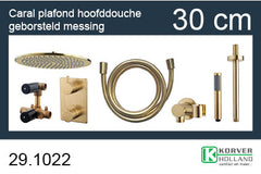 One-pack built-in thermostatic mixer set round type 403 GM (30cm)