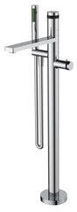 Sphere thermostatische badmengkraan vrijstaand chroom