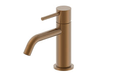 Style basin mixer brushed bronze copper PVD