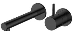 Style built-in basin mixer matt black