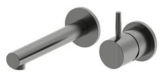 Style wastafelkraan inbouw gunmetal PVD
