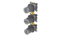 Caral inbouwdeel thermostatische douchekraan met 2 stopkranen