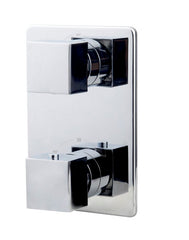 Rombo trim part built-in thermostatic mixer 2-way chrome