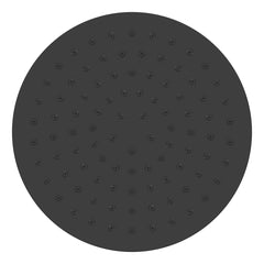 Caral hoofddouche rond 20 x 1,2 cm mat zwart