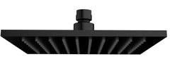 Square shower head 200x8 mm matt black