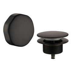 Doblar finishing part bath drain with overflow matte black