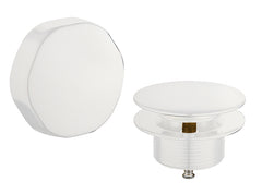 Doblar bath waste with overflow, matt white finish