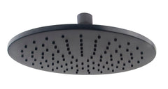 Caral hoofddouche rond 25 x 0,8 cm mat zwart