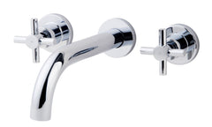 Cross afbouwdeel wastafelkraan chroom