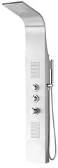 Erie Thermostatic Shower Column 148x22 cm Stainless Steel