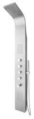 Huron thermostatic shower column 165x20 cm stainless steel