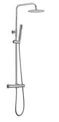 Twenty eco thermostatic surface-mounted round shower set chrome