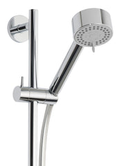 UniMatch Cadans glijstangset compleet met handdouche 3 standen Ø 8 cm chroom
