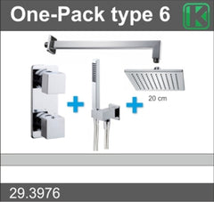 one-pack built-in thermostatic mixer set type 6 CHR (20cm)