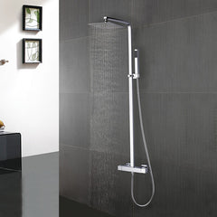 Rombo eco thermostatische regendoucheset opbouw chroom