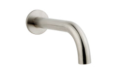 Caral bathtub spout around 20 cm 1/2'' brushed steel PVD