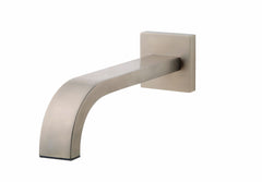 Bathtub spout square 25 cm 1/2'' brushed steel
