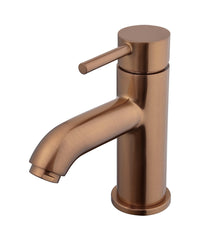 Cadence low basin mixer brushed bronze copper
