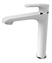 Tarma single-lever basin mixer tall white/chrome