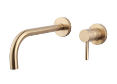 Slim Twenty single-lever basin mixer trim set brushed brass