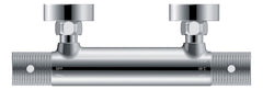 Ribbd thermostatische douchemengkraan hartafstand 15 cm chroom