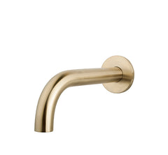 Caral baduitloop rond 20 cm 1/2'' geborsteld messing PVD