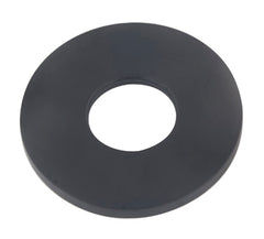 Slim rozet uitloop eenhendel wastafelkraan 50 mm mat zwart