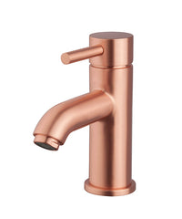 Cadans low basin mixer brushed copper