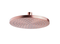 Caral hoofddouche rond 20 x 1,2 cm geborsteld koper