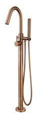Caral Freestanding Bathroom Faucet Brushed Bronze Copper PVD