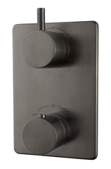 Caral finishing part built-in thermostatic mixer 2-way gunmetal PVD