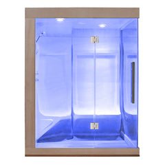 AWT Dampfsauna W200A rote Zeder 165x135 links