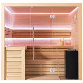 AWT Sauna E1612A Hemlock 220x200 9kW EOS Bi-O Cubo