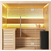 AWT Sauna E1602A Hemlock 220x200 9kW Virta