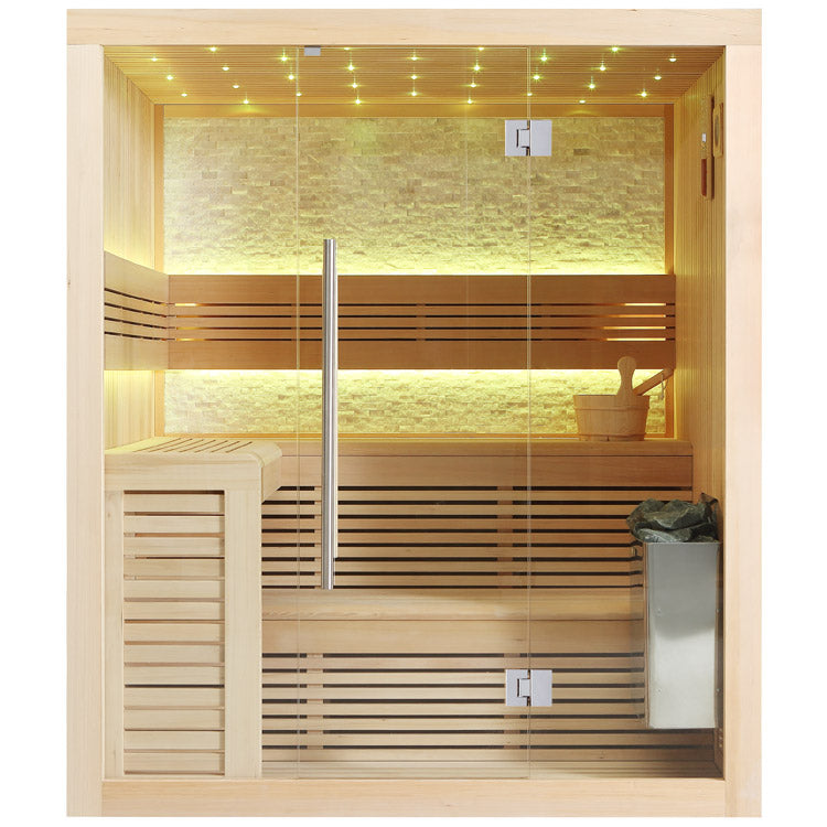 AWT Sauna B1102C Hemlock 180x150 9kW TheWall Bi-O