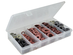 Gasket assortment fibre and rubber rings (550 pieces)