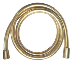 Doucheslang kunststof 150 cm geborsteld messing