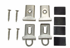 Mirror clamps 4 pieces chrome