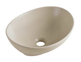 Barco waskom - ovaal - 40 x 33 x 14,5 cm - keramiek - beige