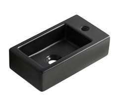 Rhea M fountain right 40 x 22 x 11 cm ceramic matt black