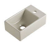 Wiesbaden Rhea XXS fontein - rechts - 1 kraangat - 30,5 x 18 x 11 cm - keramiek - beige
