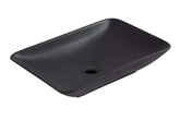 Karé Opzetwastafel Wiesbaden 58x36x11,5 cm Mat Zwart