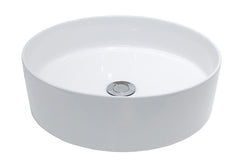 Wiesbaden Link waskom rond 40x12 cm keramiek mat wit